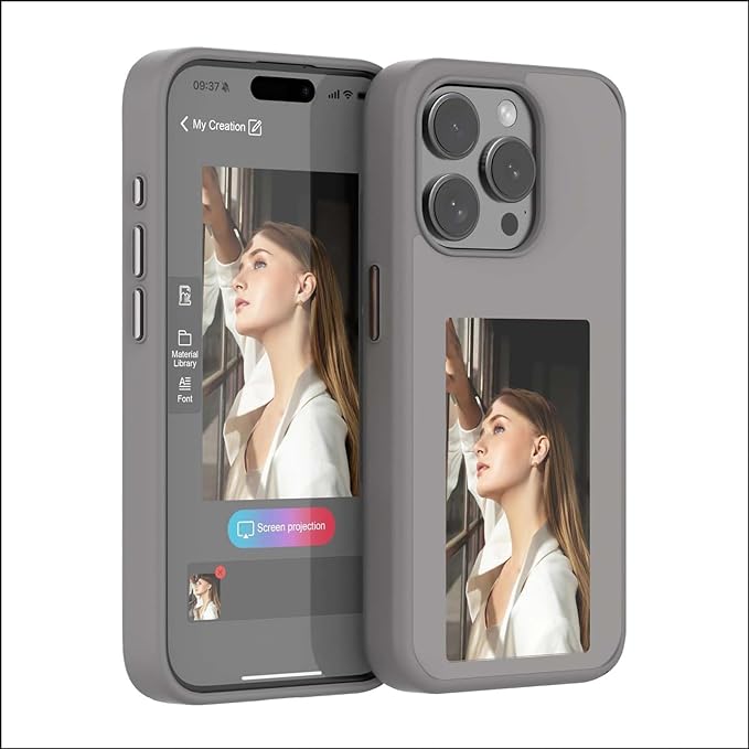 Funda para teléfono AES Smart Ink: redefina su dispositivo con una personalización infinita. Funda para teléfono sin batería. Funda para teléfono de lujo con nuevo diseño.